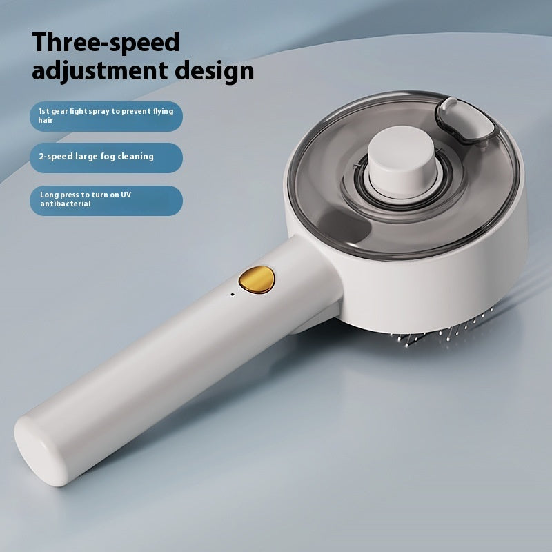 Escova Pet 3 em 1 Vaporizadora e Esterilizadora UVC